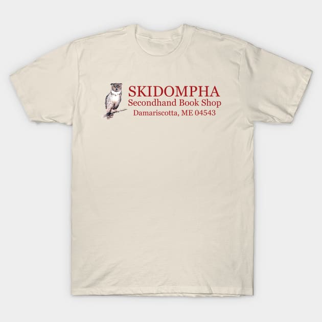 Skidompha Secondhand Book Shop T-Shirt by SkidomphaLibrary